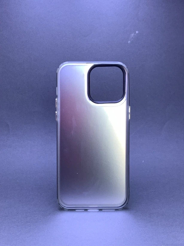 Luxury Laser Metallic Aurora Color Clear Matte Case