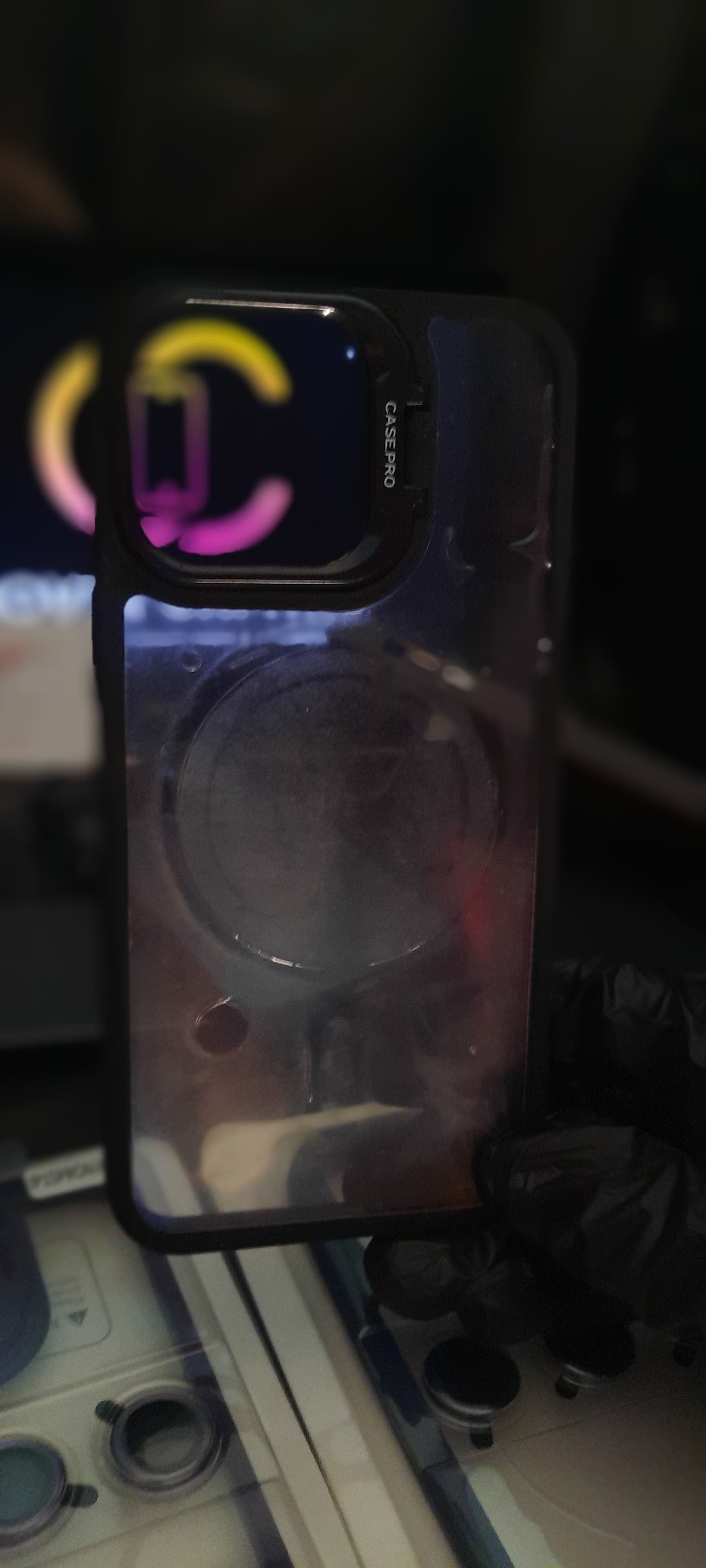 3-in-1 Lens Case with Camera Glass Protector & Stand
