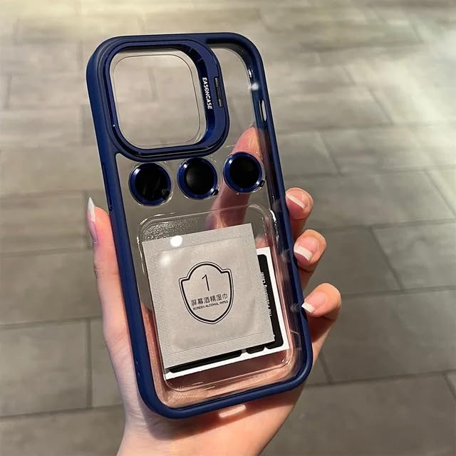 3-in-1 Lens Case with Camera Glass Protector & Stand